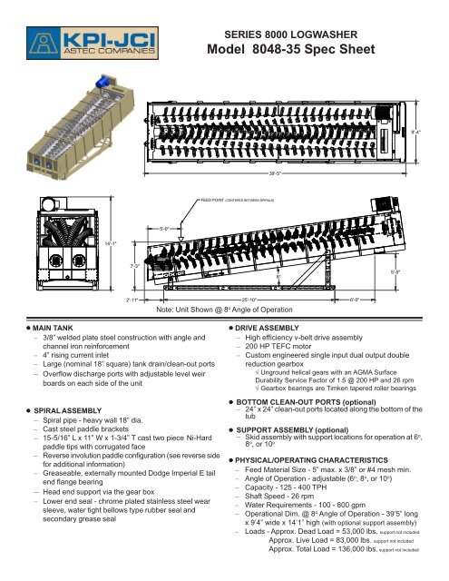 Model 8048-35 Spec Sheet - KPI-JCI