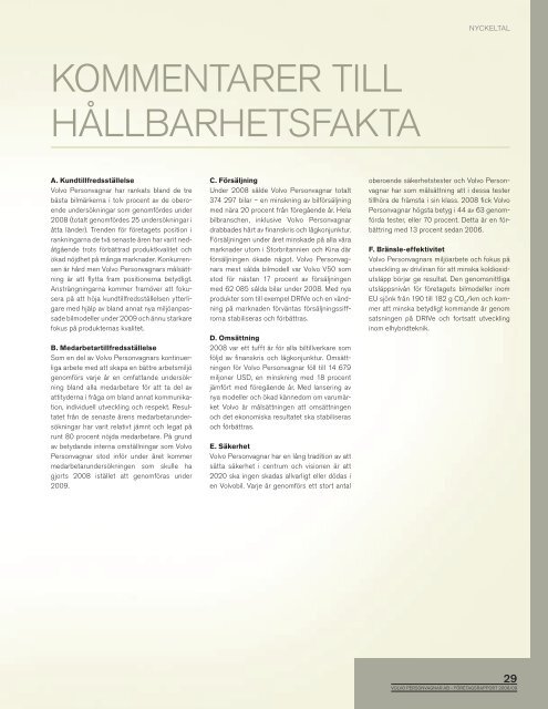 2008/09 FÃRETAGSRAPPORT mEd HÃLLBARHET - Volvo