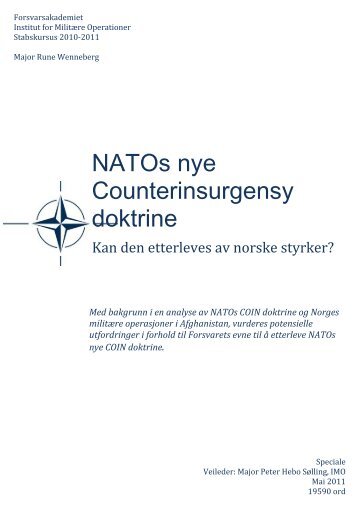 NATOs nye Counterinsurgensy doktrine - Forsvarsakademiet