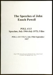 1 - Enoch Powell - The archived speeches