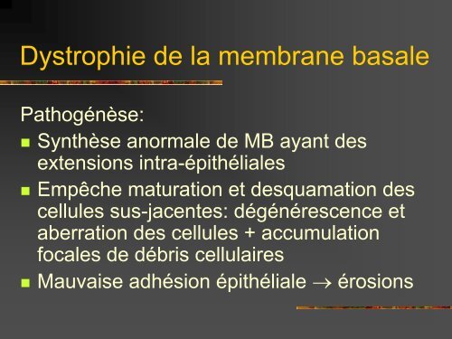 Les dystrophies cornÃ©ennes - Bbarthelemy.com