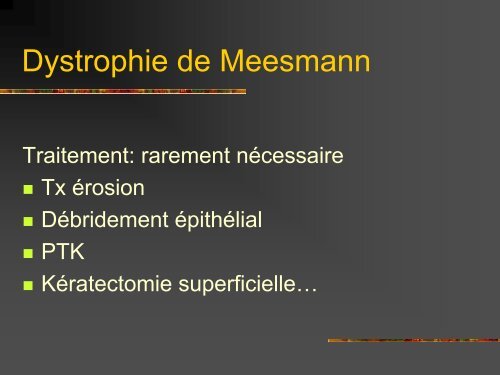 Les dystrophies cornÃ©ennes - Bbarthelemy.com