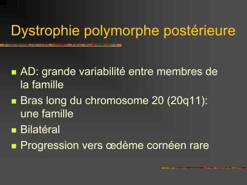 Les dystrophies cornÃ©ennes - Bbarthelemy.com