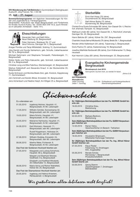 Amtsblatt der Stadt Bergneustadt