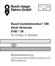 Busch-Installationsbus® EIB 2fach-Verbinder ... - E-Katalog Archiv