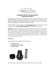 Hyperstar lens store