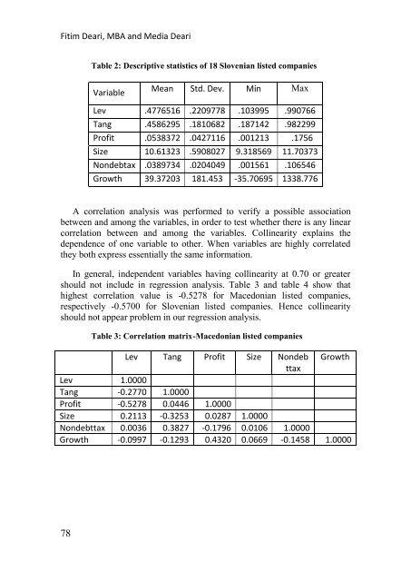 SEEU Review vol. 5 Nr. 2 (pdf) - South East European University