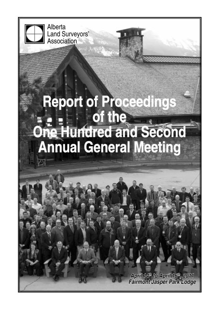 102nd Agm The Alberta Land Surveyors