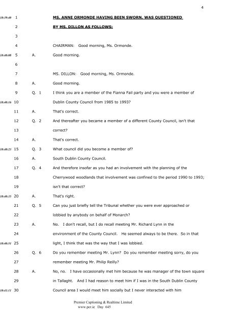 3 4 CHAIRMAN: Good morning, Ms. Dillon. 5 6 - The Tribunal of ...