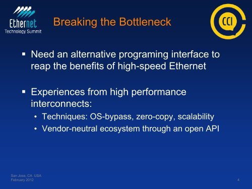 The Common Communication Interface (CCI) - Ethernet Technology ...