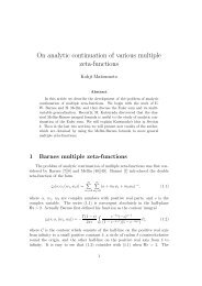 On analytic continuation of various multiple zeta-functions - Nagoya ...