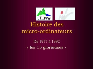 Histoire des micro-ordinateurs - IUT Bayonne