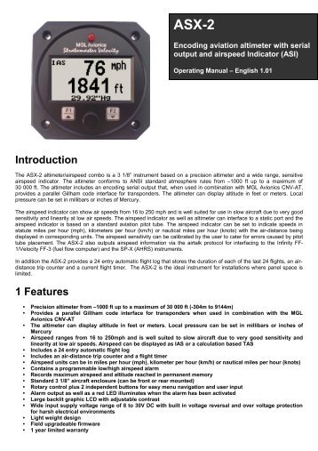 ASX-2 Manual - MGL Avionics