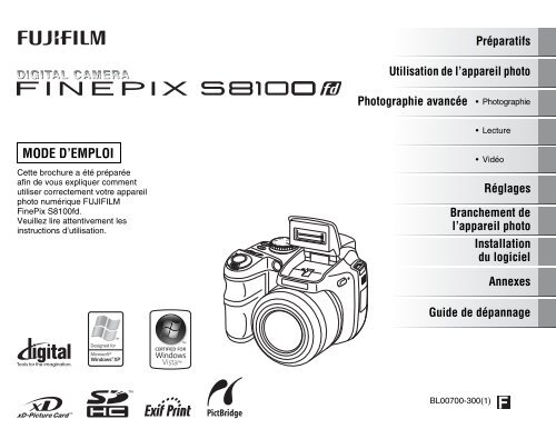 FinePix S8100fd MODE D'EMPLOI - Fujifilm France