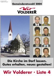 ID, Wir Volderer, BroschÃ¼re 5 - Volders