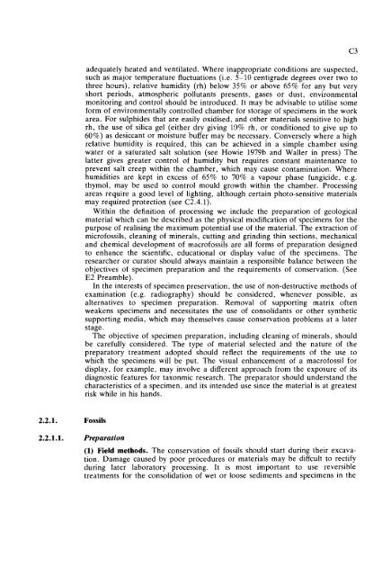 GUIDELINES FOR THE CURATION OF GEOLOGICAL MATERIALS