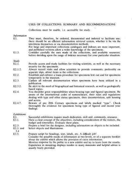 GUIDELINES FOR THE CURATION OF GEOLOGICAL MATERIALS