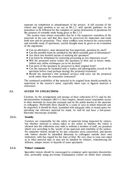 GUIDELINES FOR THE CURATION OF GEOLOGICAL MATERIALS