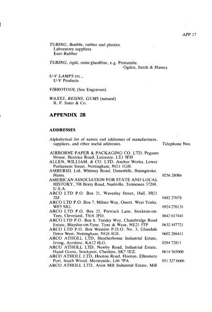 GUIDELINES FOR THE CURATION OF GEOLOGICAL MATERIALS