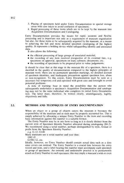 GUIDELINES FOR THE CURATION OF GEOLOGICAL MATERIALS