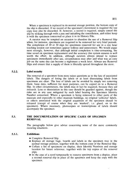 GUIDELINES FOR THE CURATION OF GEOLOGICAL MATERIALS