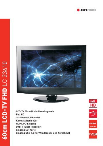 LC 23610 LCD TV Handbuch - AgfaPhoto