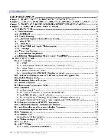 National Rural Health Mission Program Implimentation Plan 2011-12