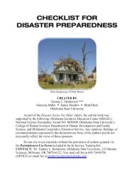 Checklist for Disaster Preparedness - College of Human Sciences ...