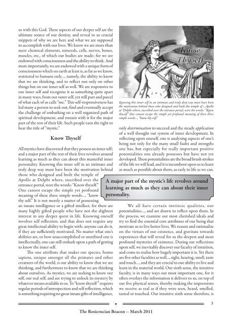 Rosicrucian Beacon Magazine - 2011-03 - AMORC