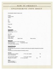 NEW TF PROJECT ENGINEERING INFO SHEET - Timber Frame ...