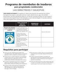 Programa de reembolso de inodoros - Toho Water Authority