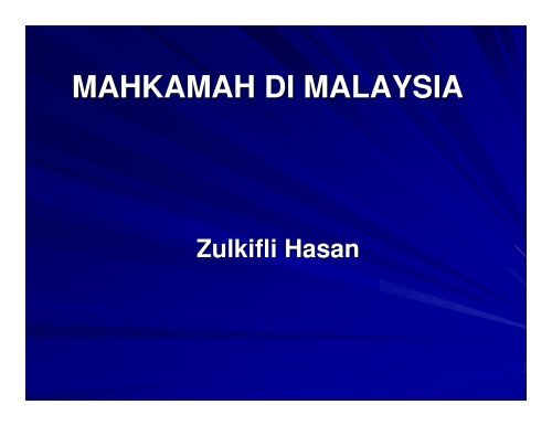 MAHKAMAH DI MALAYSIA - WordPress.com