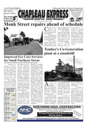 August 1 2009 - Chapleau Express