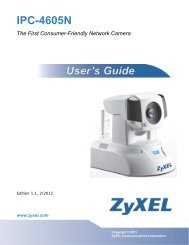 IPC-4605N The First Consumer-Friendly Network Camera - ZyXEL