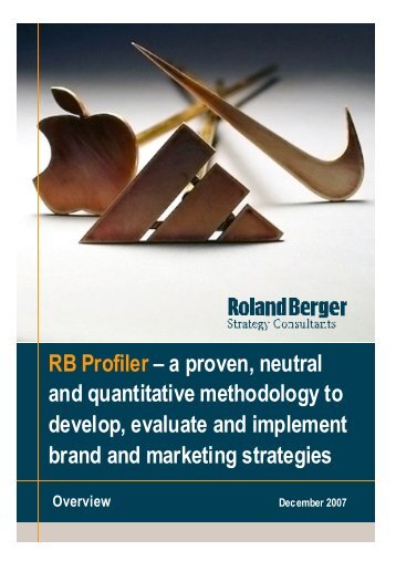 RB Profiler - Roland Berger Strategy Consultants