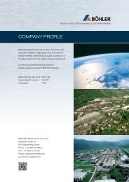 COMPANY PROFILE - Böhler Edelstahl