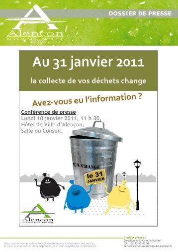 DP Collecte des déchets - 10 janvier 11 - Alençon