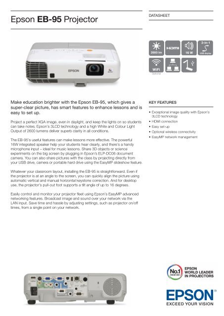 Epson EB-95 Projector - Medium