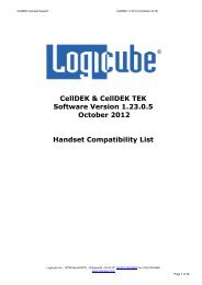 CellDEK handset support, version 1 - Logicube, Inc