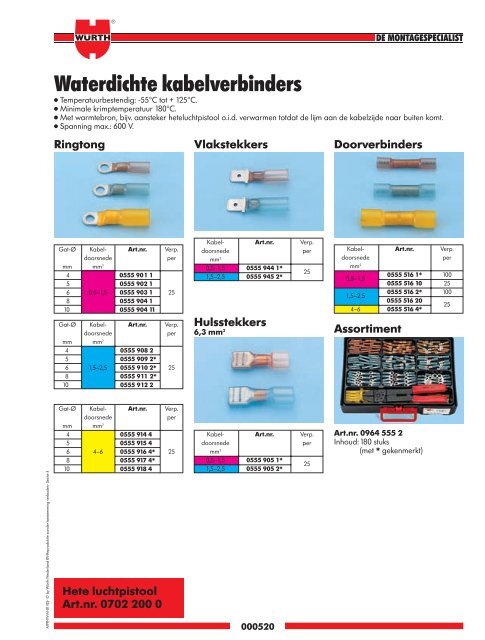 4. ElEktrotEchnischE productEn - WÃ¼rth Nederland