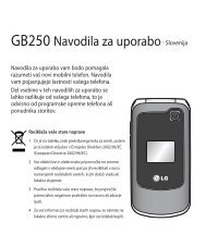 GB250 Navodila za uporabo- Slovenija - LG