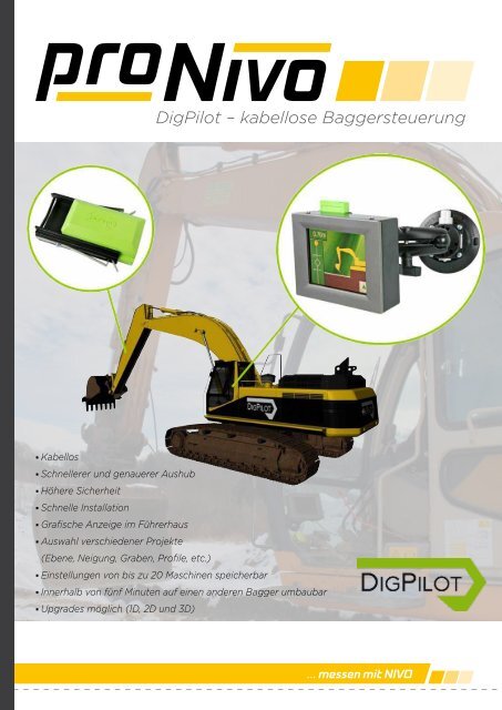 DigPilot â kabellose Baggersteuerung - ProNivo MessgerÃ¤te ...