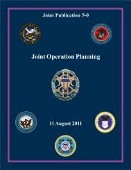 JP 5-0, Joint Operation Planning - DMRTI - Defense Medical ...