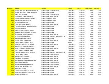 Orden de inscripciÃ³n para alumnos de licenciatura 2013