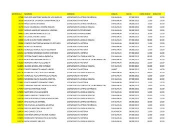 Orden de inscripciÃ³n para alumnos de licenciatura 2013