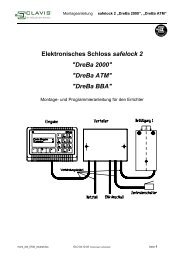 SafeLock - DreBa Montageanleitung - Tresore.eu