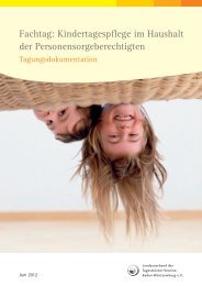 Fachtag: Kindertagespflege im Haushalt - Landesverband der ...