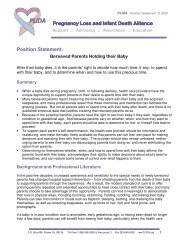 PLIDA- Statement on holding baby - Share Pregnancy & Infant Loss ...