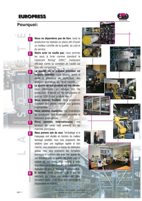 hydraulique a haute pression - Euro Press Pack