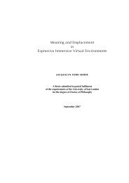 Meaning and Emplacement in Expressive Immersive Virtual ...